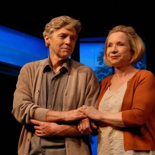 PRESS (L. to R.): Tuck Milligan and Debra Jo Rupp in CTC's 2009 production of BODY OF WATER. Photo by Rick Teller.