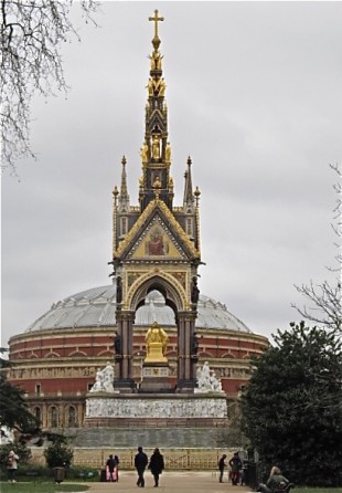 Albert Memorial in front of Royal  Albert Hall