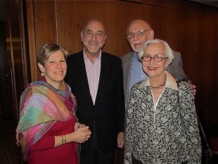 Judy, Mark, Jay and Farida Pomerantz at Welcome Dinner