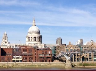 St. Paul's Cathedral and the Millenium Bridge