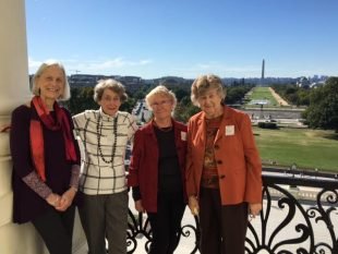 Nancy Leonard, Esta Pekow, Helga Beatty, and Elizabeth Porada at the Capitol